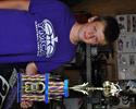 Kaleb with his 1st place trophy from the Cherry Bomb at Waverly, NE. on July 4th. Stephen Brua