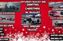 Christmas in August Drifting August 2nd