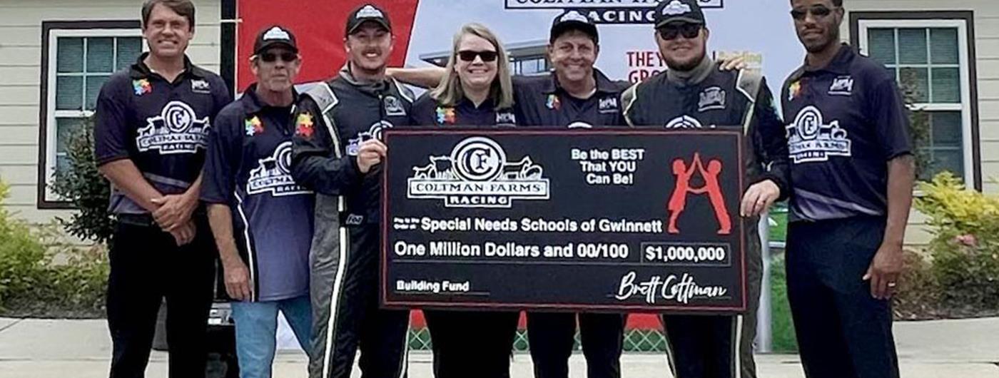 Coltman Farms Racing owner donates $1 million to Special Needs School...