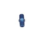 Threaded Male Pipe Nipple Coupler Fitting, 1/8 InchNPT, Blue Anodized