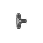 Tee Adapter Fitting, -4AN to 1/8 Inch NPT, Black