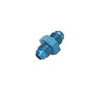 Aluminum Flare Union Adapter Fitting, Blue, -3 AN