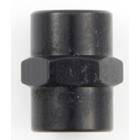 Fitting, Adapter, Straight, 3/8 in NPT Female to 3/8 in NPT Black