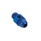 Inline Fuel Pressure Adapter, -6 AN to 3/8 Inch NPT, W/ 1/8 Port