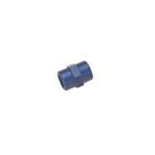 Aluminum Female Pipe Coupler Fitting, 3/8 Inch NPT, Blue Anodized