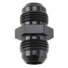 Aluminum Flare Union Adapter Fitting, Black, -8 AN