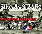 AMA District 14 Flat Track Dirt Bike and ATV Racin