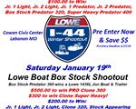 Pre Entry Forms Posted for January 18th & 19th Lowe Boats I-44 Winter Shootout