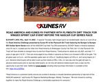 ROAD AMERICA AND KUNES RV PARTNER WITH PLYMOUTH DIRT TRACK FOR WINGED SPRINT CAR EVENT BEFORE THE NASCAR CUP SERIES RACE