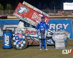 Logan Schuchart flies Labor Day checkers at Grays Harbor