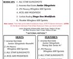 5/21/22 Schedule of Events "Rising Star #1" & XCEL 600 Tour
