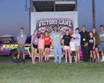 Olson drives borrowed car to victory at Benton County Speedway