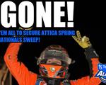 Tyler Courtney leads every lap of Attica Spring Na