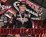 Kyle Reinhardt on top at Dirt Oval @ Route 66 for