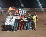 Don Grable and Dylan Harris with Weekend Wins at Deuce of Clubs Thunder Raceway with POWRi Desert Wing Sprints