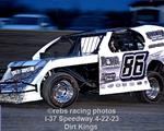Dirt Kings, Royal Rumble, Fast Shafts Invitational Qualifier, Late Models, Dwarf Car Racing Series of Texas @ I-37 Speedway 4-22-23
