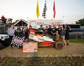 Jones Wins Another Thriller at Angell Park in AFS Badger Midget S