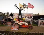 It's Parker Jones Again in Badger Midget Action at Angell Park Sp