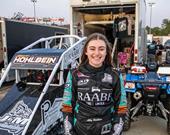 Abby Hohlbein Collects Top Ten During BADGER Midget Run