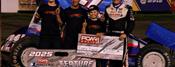 Brady Bacon in Thrilling Win with POWRi 410 Outlaw...