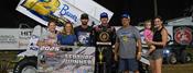 Hank Davis Delivers POWRi 410 Outlaw Sprint Victor...