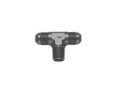Tee Adapter Fitting, -3AN to 1/8 Inch NPT, Black