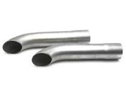 B2 Race Products Slip-Over Kickout Extension Pipes, Plain, 3-1/2 x 20