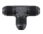 Aluminum Tee Flare Adapter Fitting, Black, -10 AN