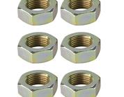 Steel Jam Nuts, 3/8 Inch-24 NF Fine Thread, Pack/6