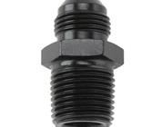 Adapter, Straight, 6 AN Male to 3/8 in NPT Male, Black