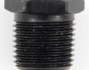 Aluminum Hex Plug 1/2 NPT Pipe Black