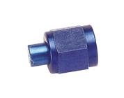 Aluminum Flare Fitting Cap, Blue, -4 AN