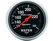 Auto Meter 3432 Sport-Comp Mechanical Water Temperature Gauge, 120-240 degrees