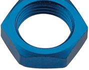 Bulkhead Fitting Nut, 16 AN, Aluminum, Blue Anodized