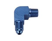 90 Degree Flare Adaptor, AN3 to 1/8 Inch NPT