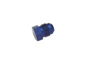 Aluminum Flare Fitting Plug, Blue, -10 AN