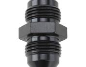 Aluminum Flare Union Adapter Fitting, Black, -3 AN