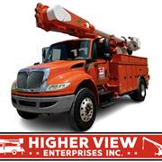 2013 International 4400 Altec AM50 55' Bucket