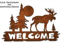 Steel Welcome Sign