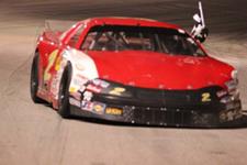 Kyle Donahue was "Whelen" his Pro Late Model