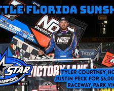 Tyler Courtney holds off Justin Peck for $6,0