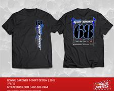 Get your Ronnie Gardner Racing shirts today!