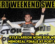 Kyle Larson caps Port Royal Speedway visit wi