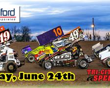 Winged Sprint Cars are Back Friday, June 24th