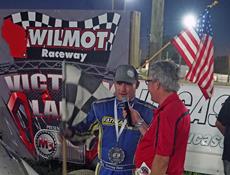Davey Ray victory lane interview with Michael Babicz upclose