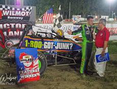 Nathan Crane with Mike Babicz victory lane interview