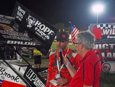 Bill Balog victory lane interview with Michael Babicz