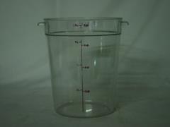 Clear Round Graduated Food Container 8qt
