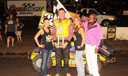 1st win at Huset's Speedway