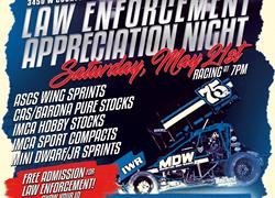 Come celebrate Law Enforcement Appreciation Night at the races this Saturday night